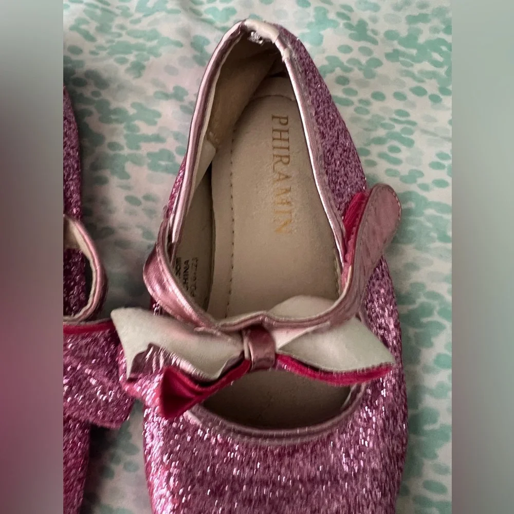 Girls pink dress shoes size 11